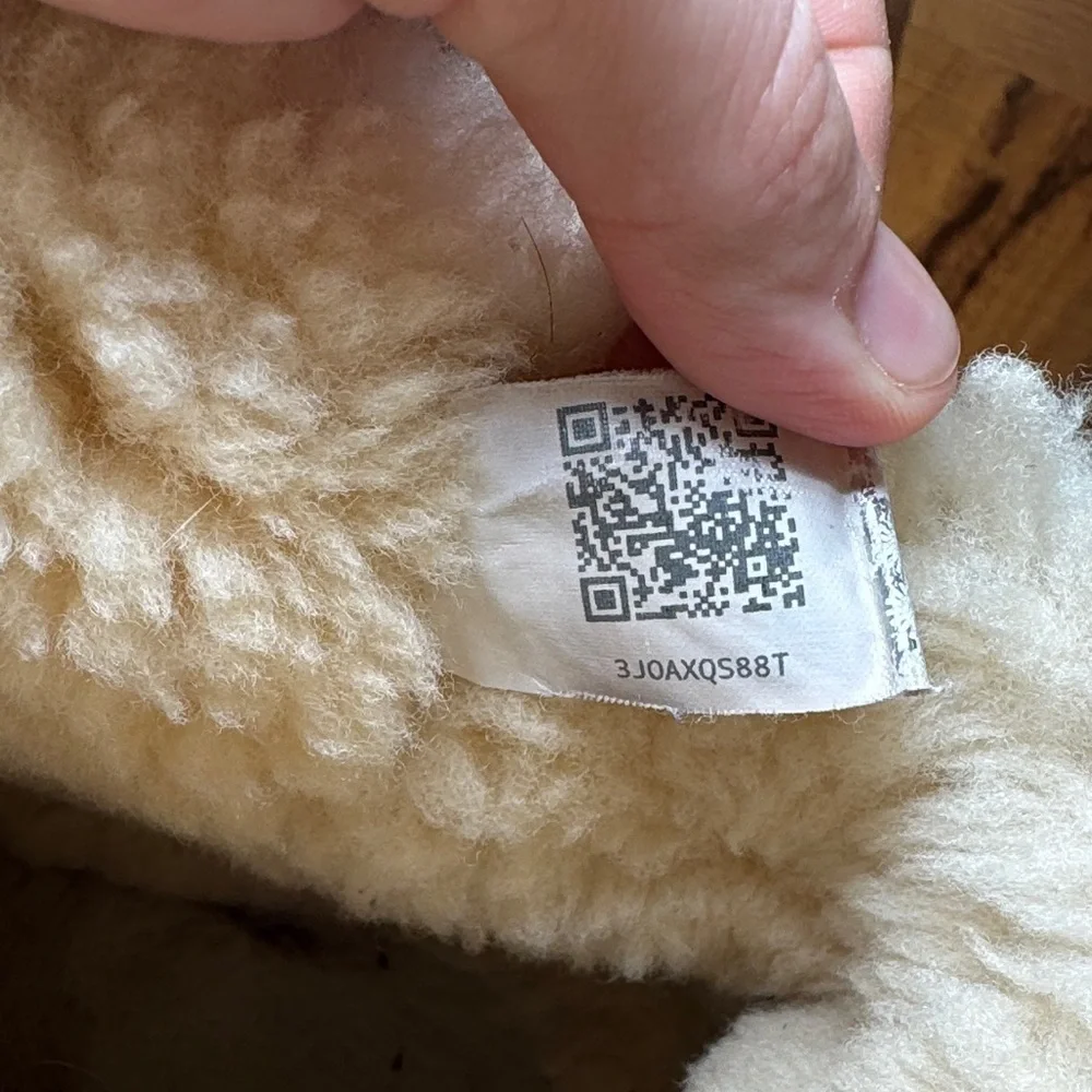 UGG Cream Sheepskin Boots with Plush Lining